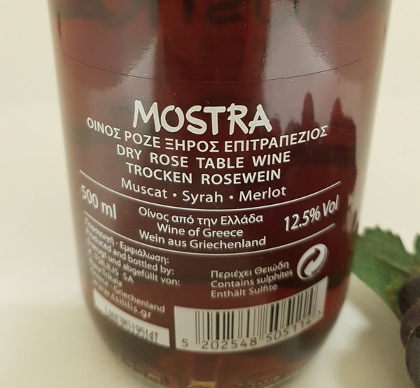 Trockener Rosèwein "MOSTRA"