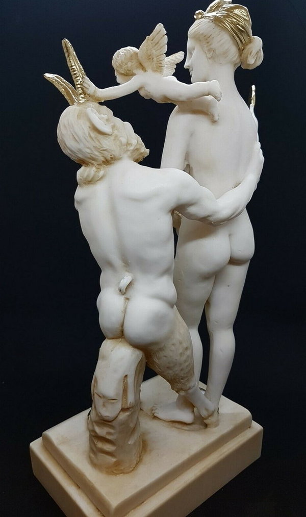 Alabaster Aphrodite, Eros, Pan